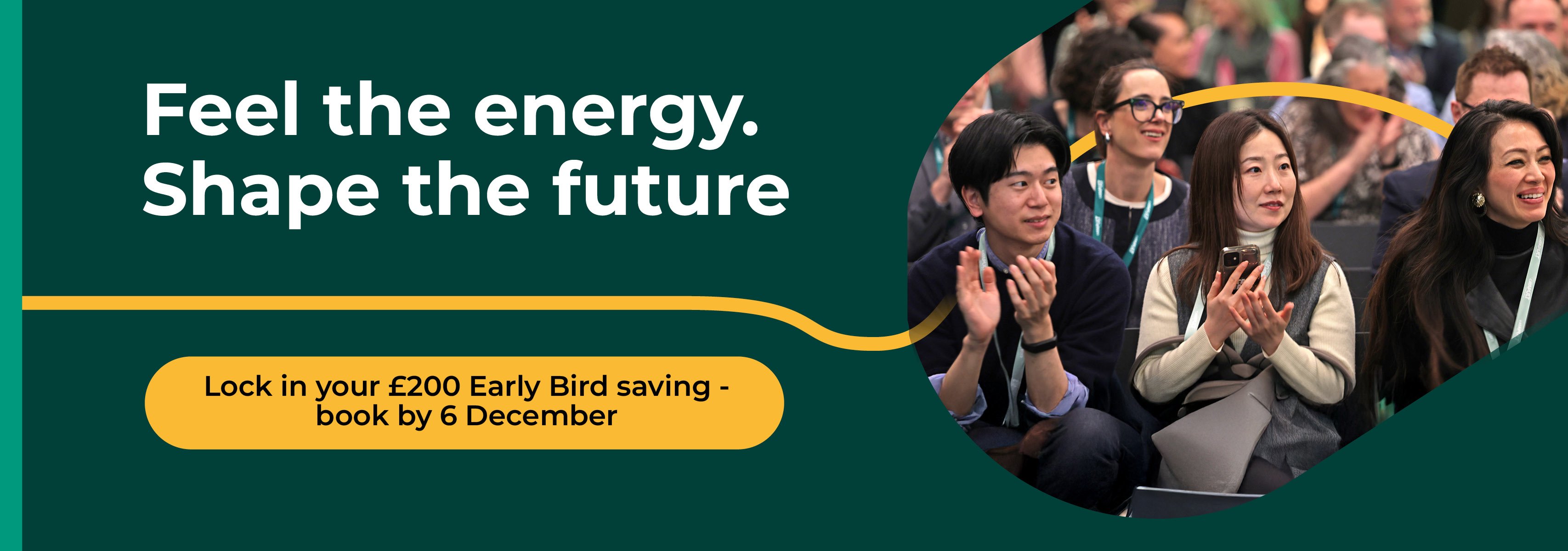 Lock in your £200 early bird saving - book by 6 December